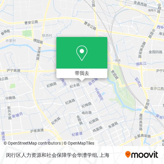 闵行区人力资源和社会保障学会华漕学组地图