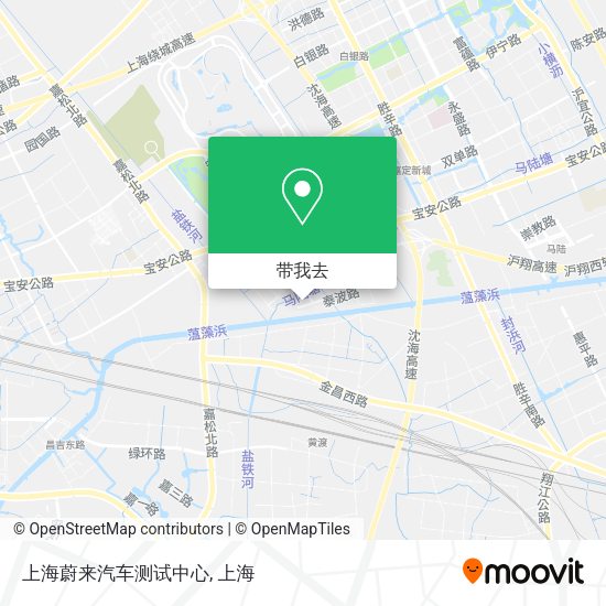 上海蔚来汽车测试中心地图
