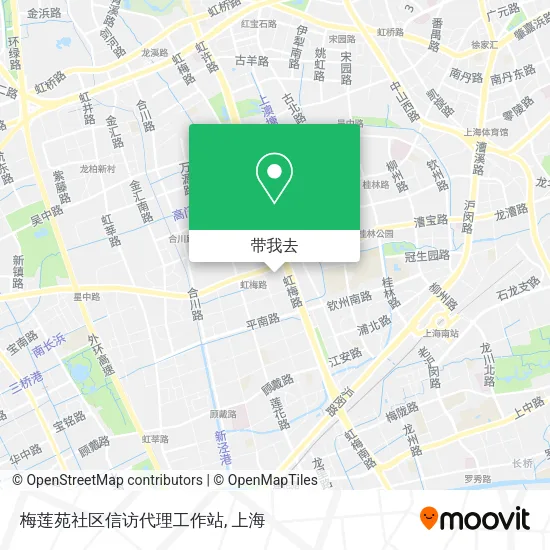 梅莲苑社区信访代理工作站地图
