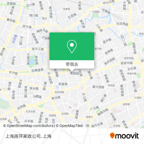 上海路萍家政公司地图