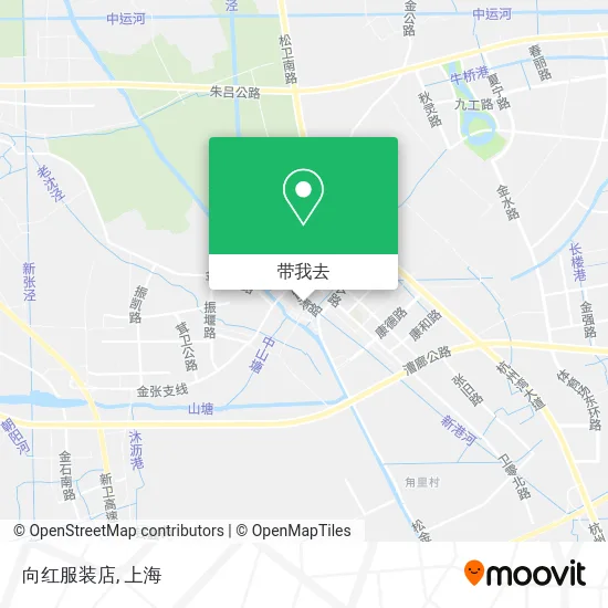 向红服装店地图