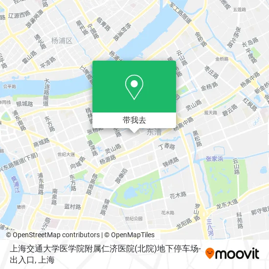 上海交通大学医学院附属仁济医院(北院)地下停车场-出入口地图