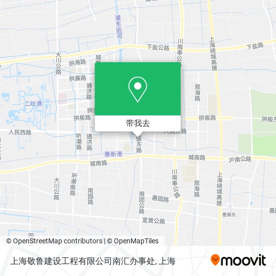 上海敬鲁建设工程有限公司南汇办事处地图