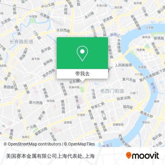 美国赛本金属有限公司上海代表处地图