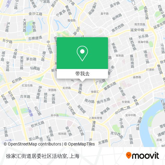 徐家汇街道居委社区活动室地图