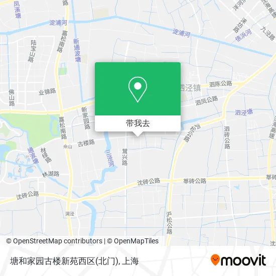 塘和家园古楼新苑西区(北门)地图
