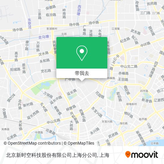 北京新时空科技股份有限公司上海分公司地图
