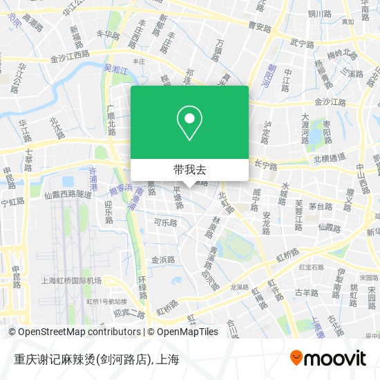 重庆谢记麻辣烫(剑河路店)地图