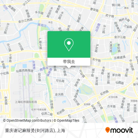 重庆谢记麻辣烫(剑河路店)地图