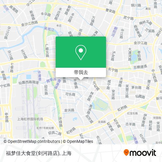 福梦佳大食堂(剑河路店)地图