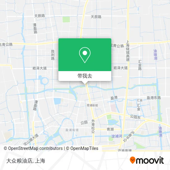 大众粮油店地图