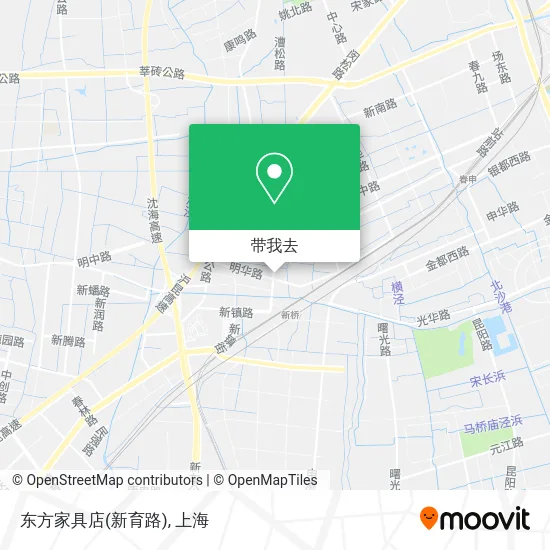 东方家具店(新育路)地图