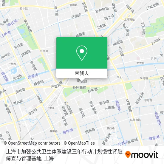 上海市加强公共卫生体系建设三年行动计划慢性肾脏筛查与管理基地地图