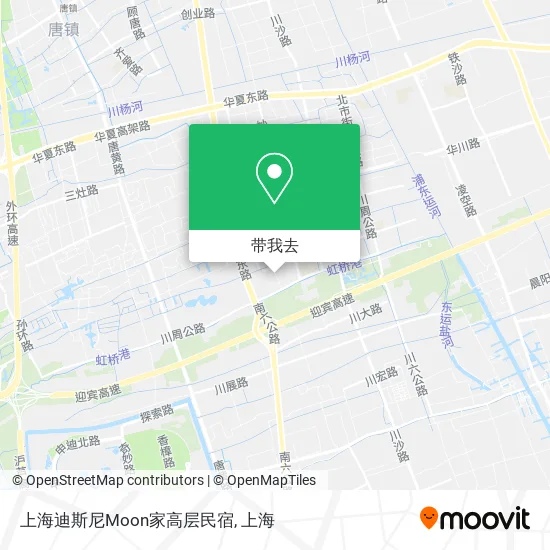 上海迪斯尼Moon家高层民宿地图