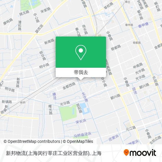 新邦物流(上海闵行莘庄工业区营业部)地图