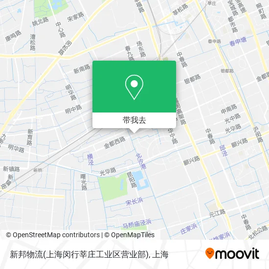 新邦物流(上海闵行莘庄工业区营业部)地图
