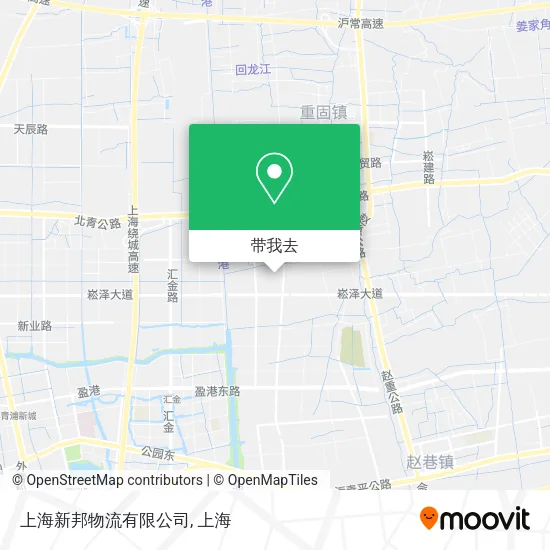 上海新邦物流有限公司地图