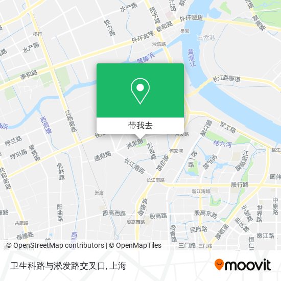 卫生科路与淞发路交叉口地图