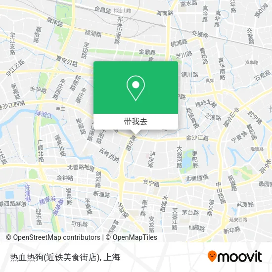 热血热狗(近铁美食街店)地图