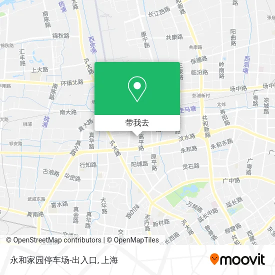 永和家园停车场-出入口地图