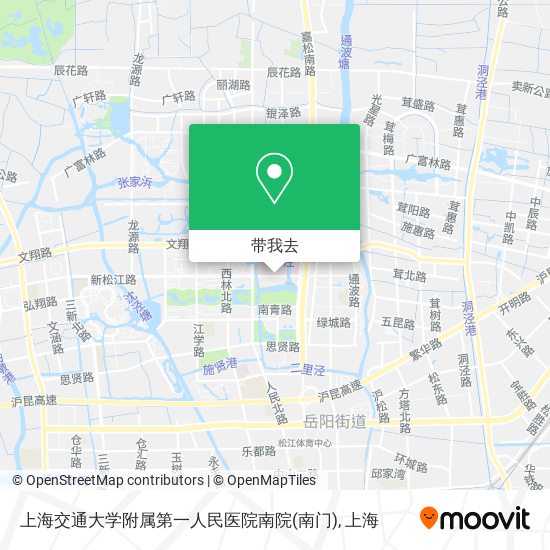 上海交通大学附属第一人民医院南院(南门)地图