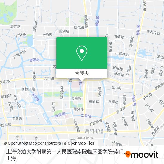 上海交通大学附属第一人民医院南院临床医学院-南门地图