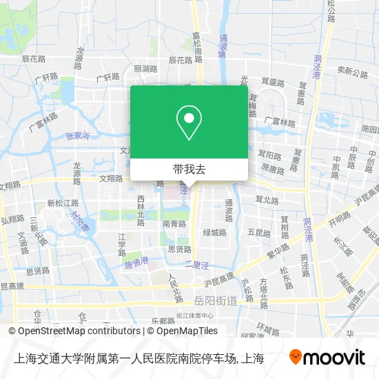上海交通大学附属第一人民医院南院停车场地图
