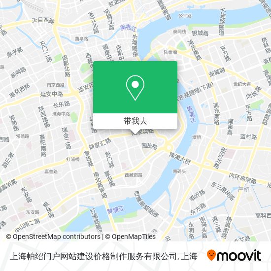 上海帕绍门户网站建设价格制作服务有限公司地图