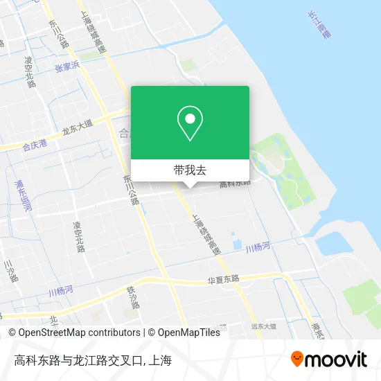 高科东路与龙江路交叉口地图