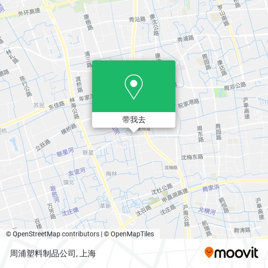 周浦塑料制品公司地图