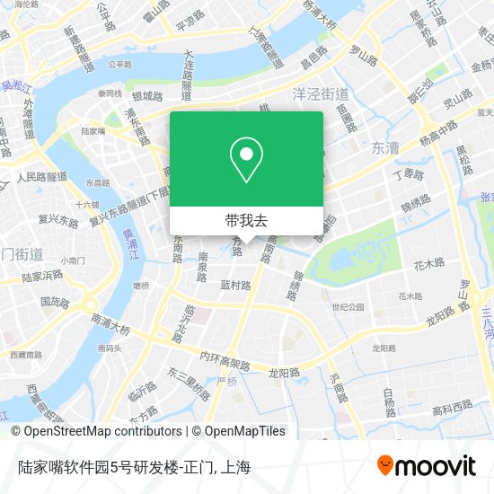 陆家嘴软件园5号研发楼-正门地图