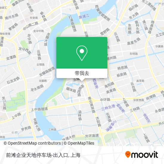 前滩企业天地停车场-出入口地图