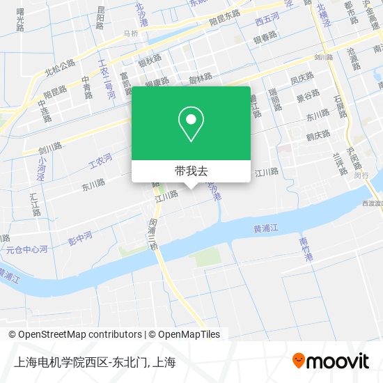 上海电机学院西区-东北门地图