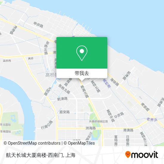 航天长城大厦南楼-西南门地图