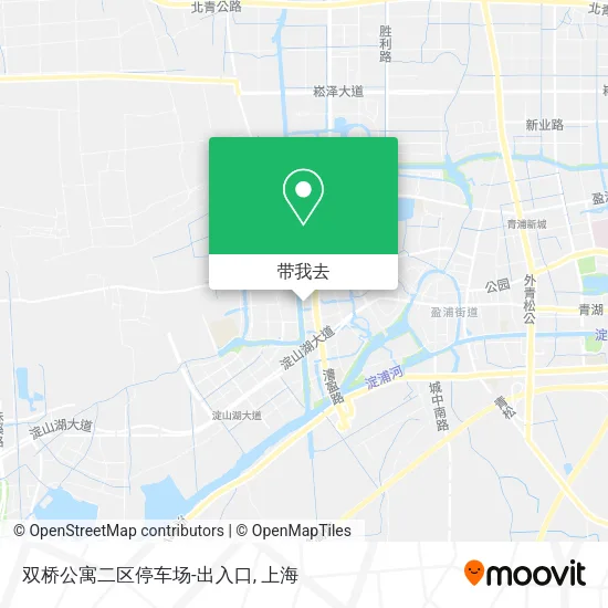 双桥公寓二区停车场-出入口地图