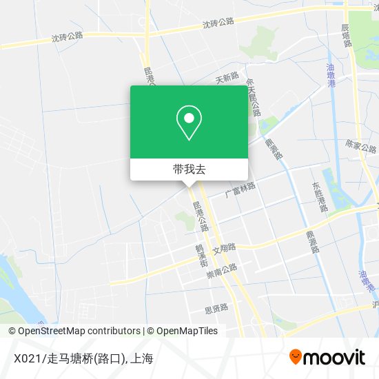 X021/走马塘桥(路口)地图