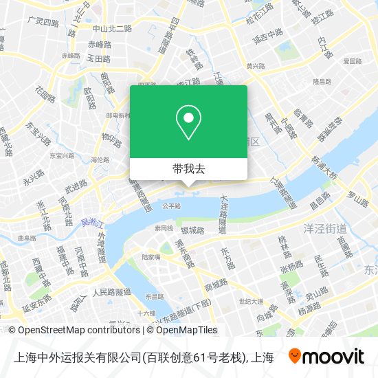 上海中外运报关有限公司(百联创意61号老栈)地图
