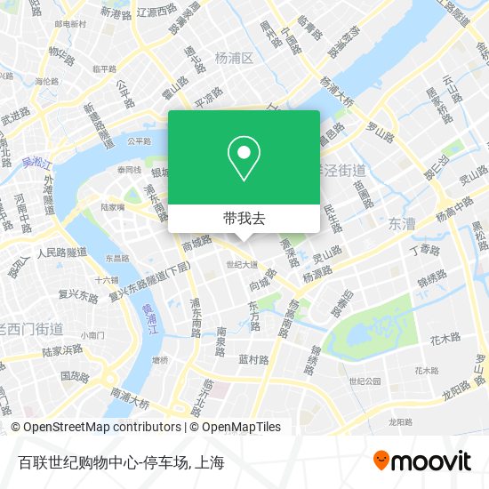 百联世纪购物中心-停车场地图