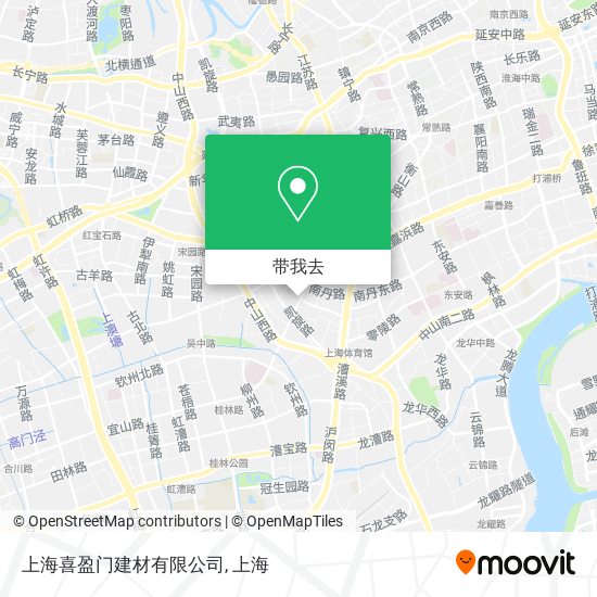上海喜盈门建材有限公司地图