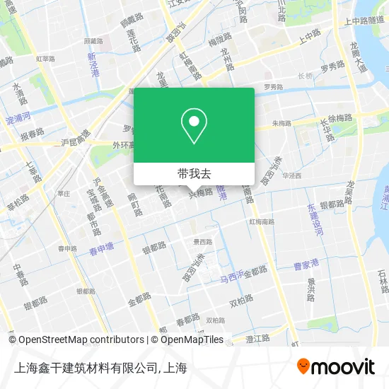 上海鑫干建筑材料有限公司地图