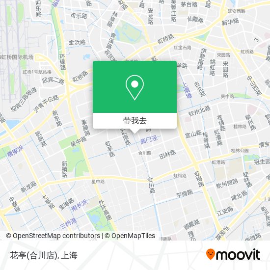花亭(合川店)地图