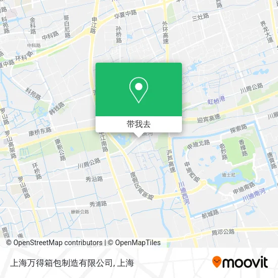 上海万得箱包制造有限公司地图