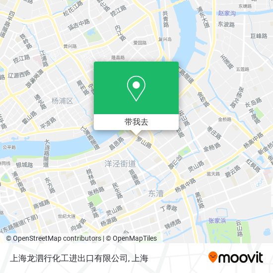上海龙泗行化工进出口有限公司地图