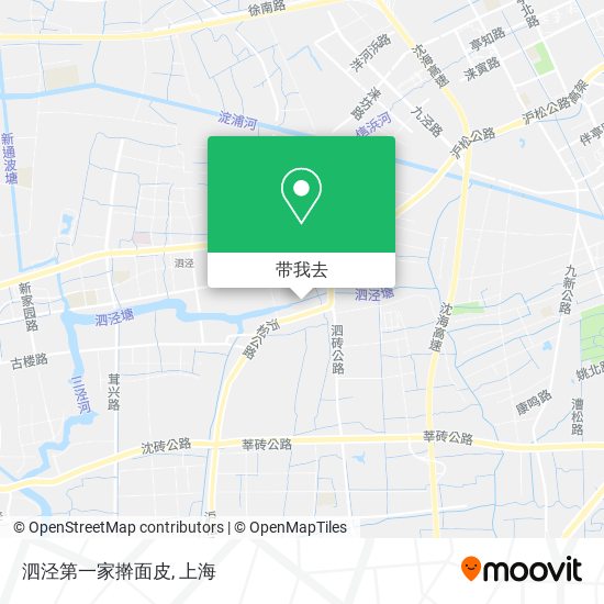 泗泾第一家擀面皮地图