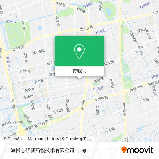 上海博志研新药物技术有限公司地图
