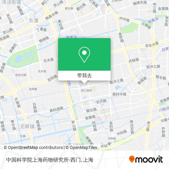 中国科学院上海药物研究所-西门地图
