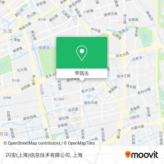 闪雷(上海)信息技术有限公司地图
