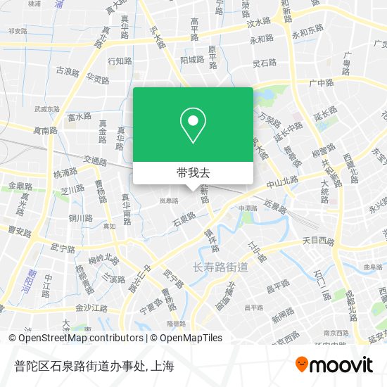 普陀区石泉路街道办事处地图