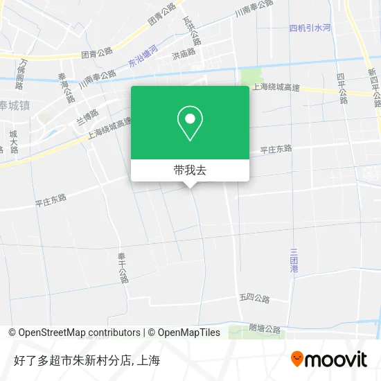 好了多超市朱新村分店地图