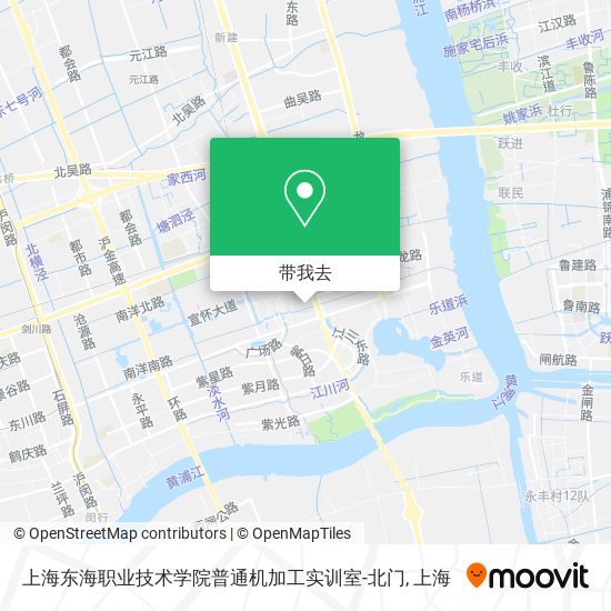 上海东海职业技术学院普通机加工实训室-北门地图